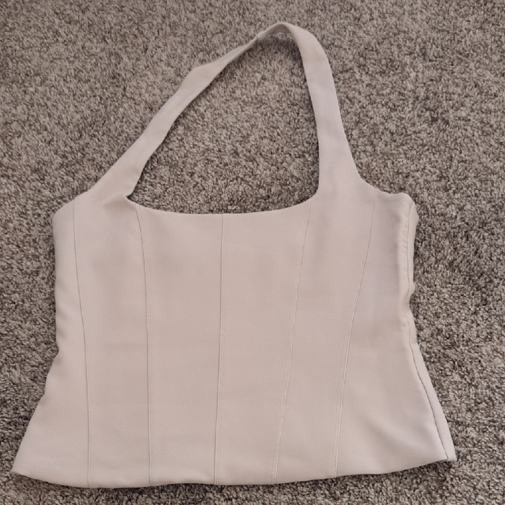 Supre Cream Corset Halter Top